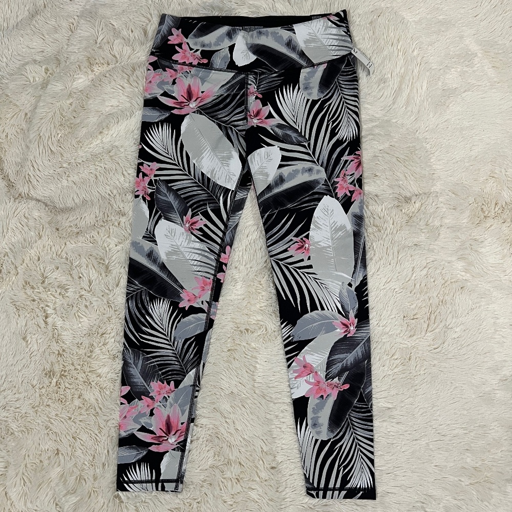 Victoria Sport Floral Pattern Knockout Tight - NWT